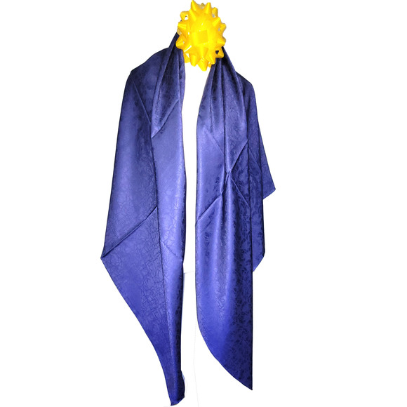 NWT Double Sided Silk Scarf 52"x52" Large Square Shawl Wrap XiangYunSha 3666 - Picture 3 of 12